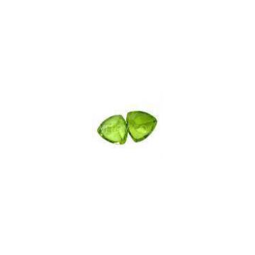 0.48carat Peridot Loose Gemstones Trillion For Peridot Rings 5mm