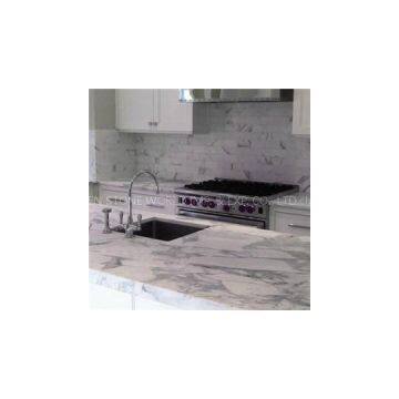 Carrara White Black Marble top dining coffee table white marble countertops