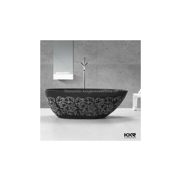 Large Size Solid Surface Bathtub for Fat People