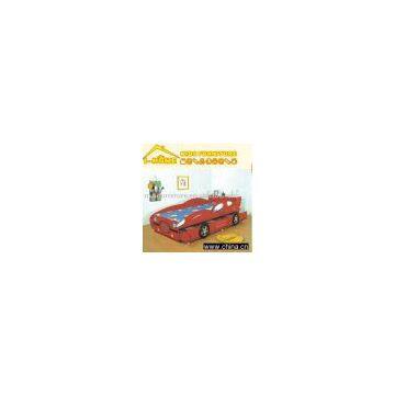 kids' double car bed