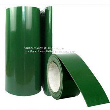 2mm Ply Green Conveyor Belt Smooth PVC Top Fabric Rough Bottom PB-G20 photo-3