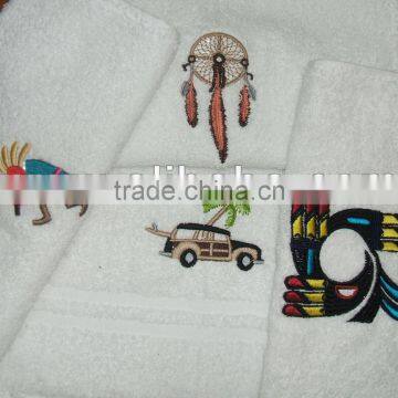 Indian Logos on Towels with embroidery