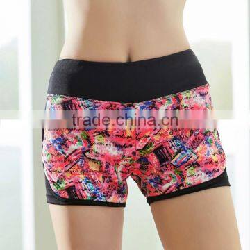 Women's Tummy Control Sublimation Running Yoga Bike Shorts