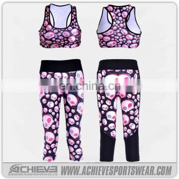 2017 wholesale women's gym leggings, sport fitness leggings yoga pants sports bras women