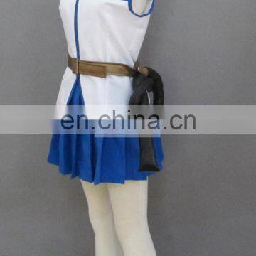 Rose Team-Free Shipping Fairy Tail Lucy Heartfilia White Dress Anime Sexy Halloween Carnival Costumes photo-5