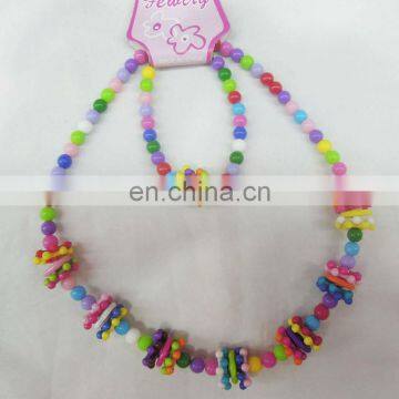 Hot NEW 2015 striped bright color necklace for children