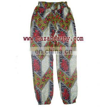 African Wax Fabric Cotton Ladies Pant, Simplecity 1696