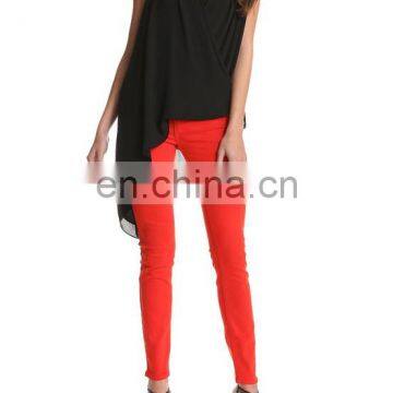 New fashion design latest top designs,ladies jeans top