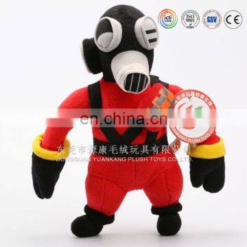 Custom plush heroic fireman for safety exercise