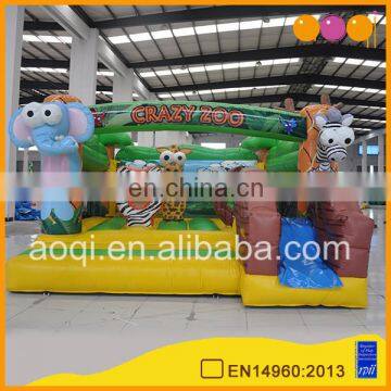 playground equipment guangzhou animal small inflatable bouncers jumping bed for toddlers