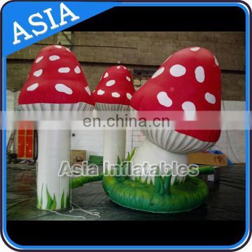 Attractive Wedding Decoration Inflatable Mushroom Flower / Led Inflatable Mushroom