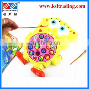 battery operated revolving fishing toy,plastic fishing toys for kids