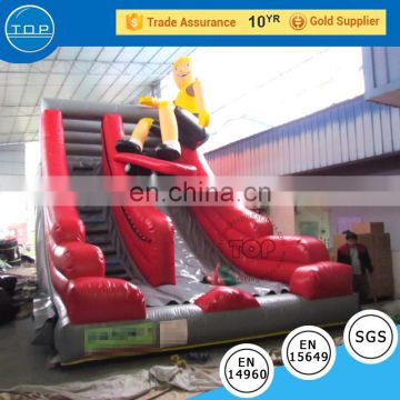 TOP INFLATABLES fabric material making for kids bouncy house castle with low price