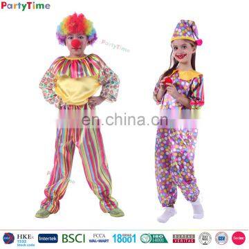 cheap wholesale kids carnival party performance costumes funny clown joker costume