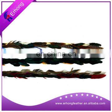 Beautiful fashional turkey feather strip