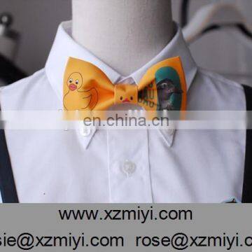 Fashion Men's Polyester Funny Digital Print Bow Tie