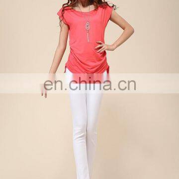 Trade Assurance Yihao Fashion Leisure T-shirts Wholesale 2015 Women Long T-shirts photo-5