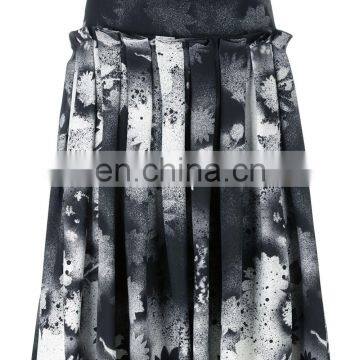 MIKA2397 Sprayed Floral Print Skirt