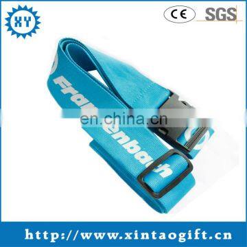 Fashion ECO friendly polyester luggage belt with name tag for suitcase