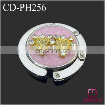 Wedding gift of diamonds double heart handbag hook CD-PH256