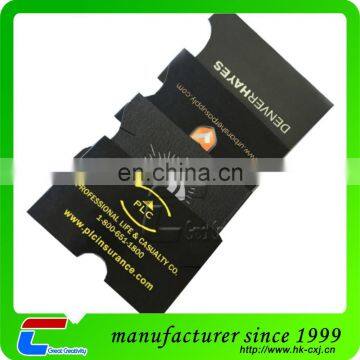 2015 NEW Tear resistant/Water resistant rfid protection sleeve/ rfid blocking material sleeve