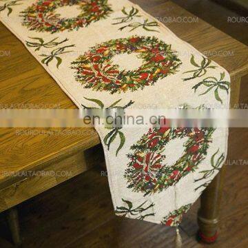 Factory Price Cotton and Linen Table Runner for Christmas Decoration photo-2