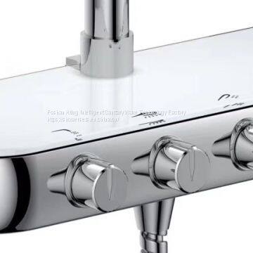 NEW Promotion Rain Shower Sets With Bracket Chrome Colour 3 Functions Foshan Factory photo-2