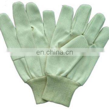 cotton gloves with high quality bleach white cotton gloves safety cotton white work gloves