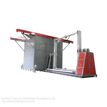 shuttle rotational moulding machine for water tank