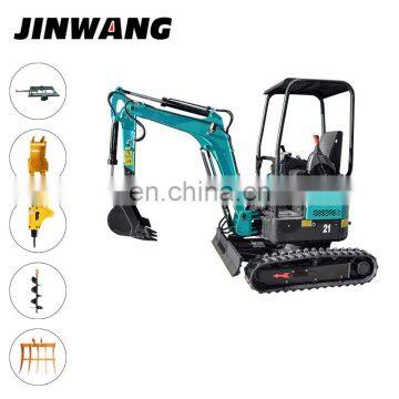 CE approved Jinwang mini excavator machine price list in india