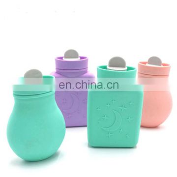 Mini silicone warm water bag and explosion-proof portable hand warmer for hot water and water injection