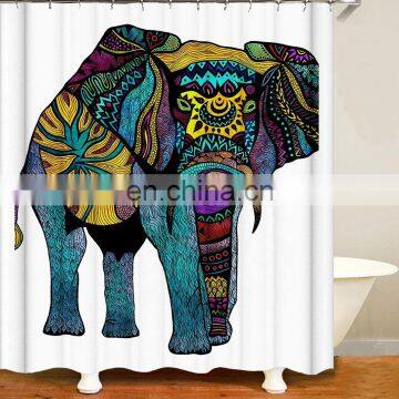 I@home Mildew Resistant African Art Shower Curtain Elephant 180cm x 180cm Polyester Waterproof photo-7