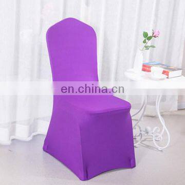 Hotel Polyester Fabric Stretch Elastic Universal White Spandex Wedding Chair Covers for Weddings Party Banquet photo-4