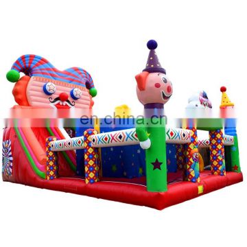 Inflatable  clown bouncer  house jumper obstacle course,  Inflatable multifunctional bouncer castle with slide For fascinating