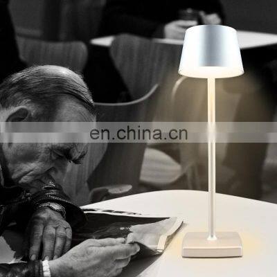 New classical home table decorative design light CE ROHS study reading rechargeable desk lamp