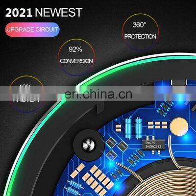 for Qi-Certified Smartphone 10W Wireless Charger Stand Fast Wireless Charging Pad Station photo-4