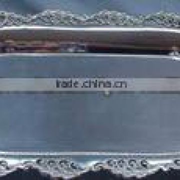 Silver rectangular oval Serving Tray