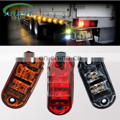 Carest 10 Pcs 12V 24V Car Truck Trailer clearance LED Side Marker Blinker Bck up Light Bulb Turn Signal lamp car-styling