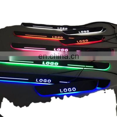 Led Door Sill Plate Strip for toyota verso dynamic sequential style step light door decoration step