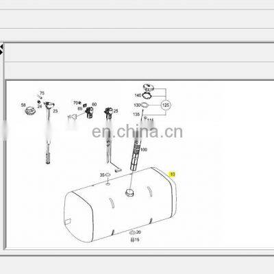 truck accessories aluminium alloy  fuel tank  9604705602 FOR truck