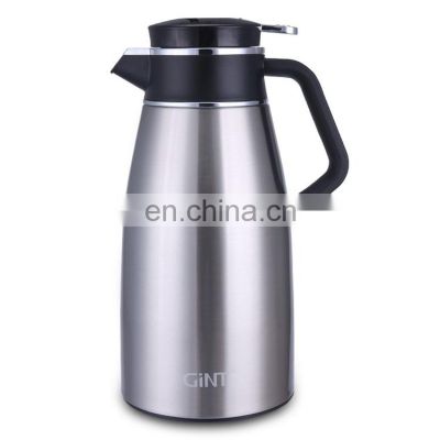 Portable plastic 1.5 liter coffee pot tea pot with glass refill for home for office for hostel