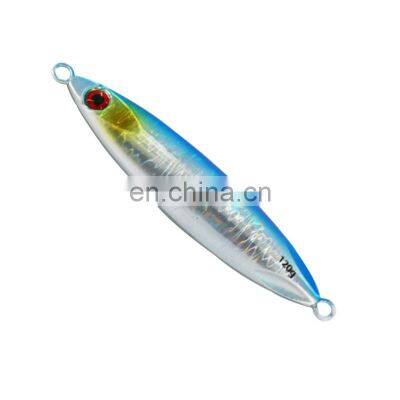 New design 120g 11cm Bionic Metal Jigging Lure Saltwater Lead Fishing jigs lures