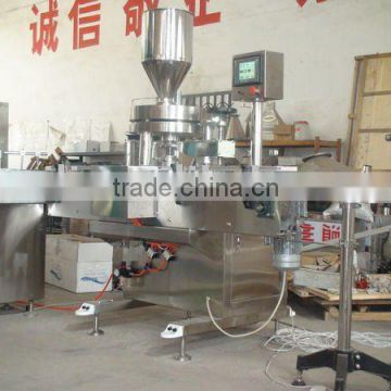 Automatic agranule filling machine with automatic collecting tables