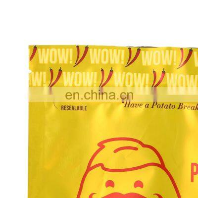 Resealable 50g 100g 250g 500g 1kg Custom Printed Colorful Design Moisture Proof Snack Food Plantain Chips Packaging Bag