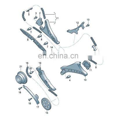 BBmart Auto Parts Timing Chain Guide Rail for Audi Q5 Q7 Q8 OE 06M109509L Factory Low Price