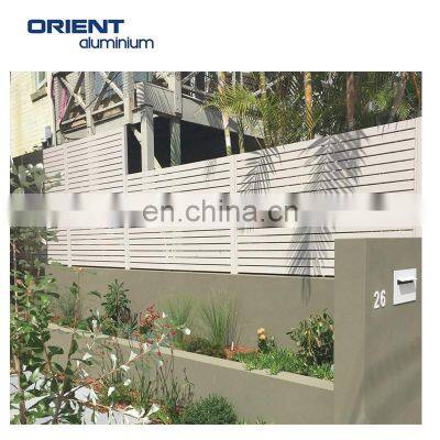 extra privacy and additional strength this built-tough aluminium slat fence panel