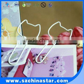 Lower price paper clip customized size shape book clip