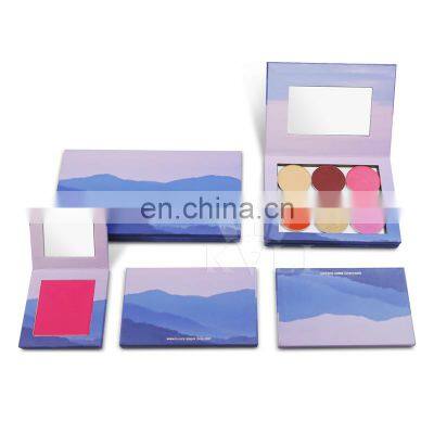 2020 Instagram hot selling landscape pattern empty eyeshadow palette cosmetic packaging