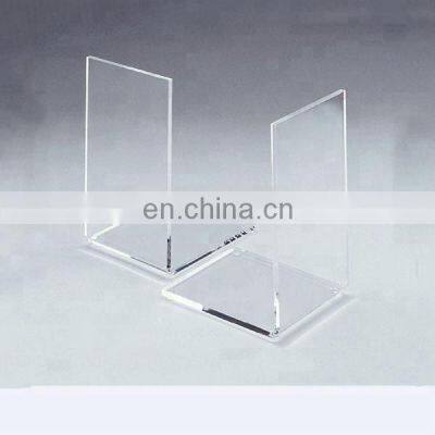 Стена для крепления книжного полки, письменный стол, книжные опоры. Пара прозрачных акриловых пластиковых книжных опор photo-2