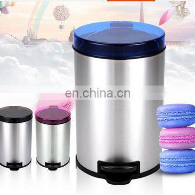 3L 5L 12L Bathroom Decoration Foot Pedal Industrial Steel Waste Bin photo-2